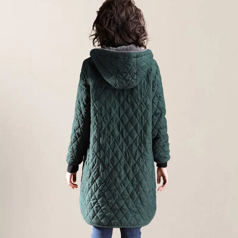 New Winter Parkas Women Jacket Plus Size 4XL Hoodies Female Warm Plus Velvet Thicken Casual Warm Coats Ladies Clothes f2143