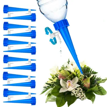 

12Pcs Plant Water Funnel Flower Drip Spikes Automatically Watering Tools L9 #2