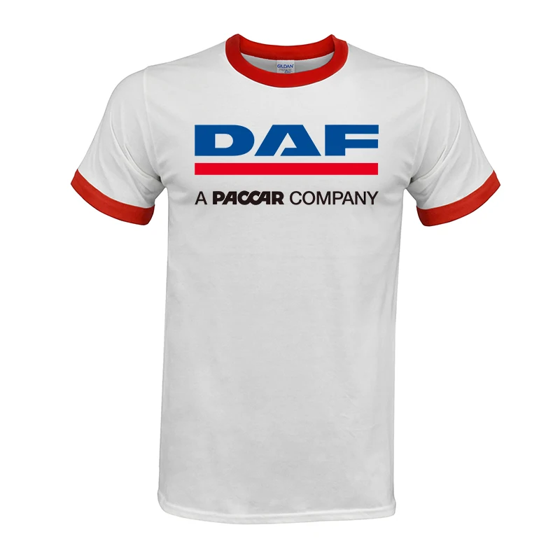 DAF Trucks, Мужская футболка, одежда бренда Raglan, логотип автомобиля, Мужская футболка, Мужская одежда, высокое качество, хлопковые футболки