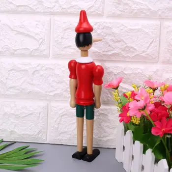 

Funny Wooden Puppet Decoration Handcraft Intelligence Developmental Educational Toy For Kids Baby Children Y4UD