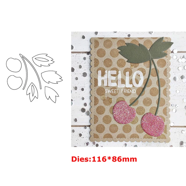 Cutting Dies Fruits Pineapple Cherry Lemon Bird Horse Mixed Geometry Tag Scallop Lace Edge Doodle Cover Frame 2020 #22 7