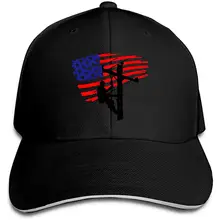 Классический мужской гибочный пресс с американским флагом Кепка-тракер Шапки Бейсбол Кепки