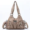 Angelkiss Women Handbags Soft Tote Bag Small Top-handle Fashion Satchel Multi-Pockets Crossbody Shoulder Bag Hobos Phone Pack 4