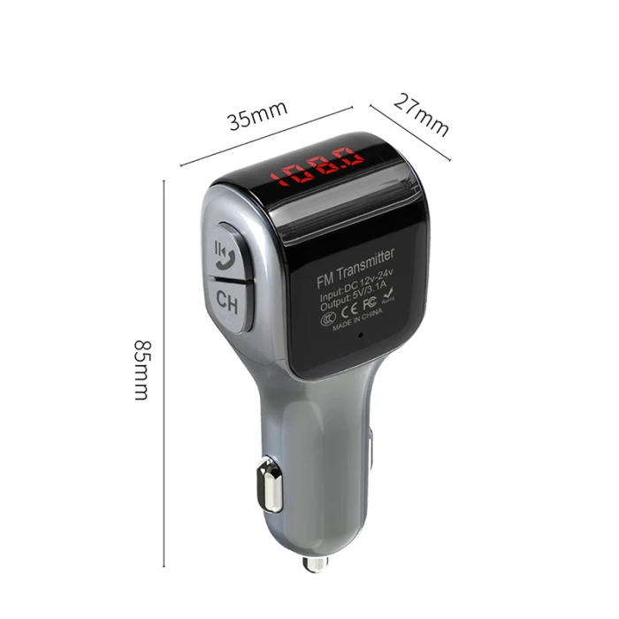 Bluetooth 5,0 fm-передатчик автомобильный модулятор беспроводной двойной USB MP3-плеер ING-SHIPPING