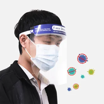 

FORAUTO Full Face Masks Transparent Masks Face Shield Protective Cover Face Eyes Protector Anti Splash Baffle Block Dust-proof