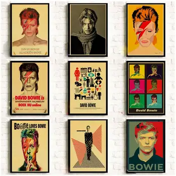

Vintage Poster DAVID-BOWIE Art Printed Retro Poster Home Decor Room Decorative Painting Vintage Wall Picture