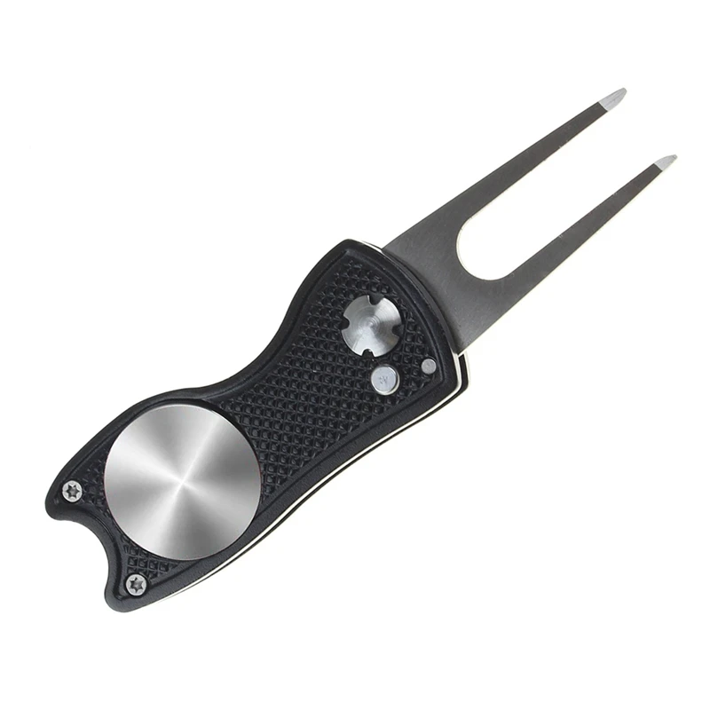 Stainless Stee Golf Greens Fork Pitch Forks Golf Pitchfork Divot Tool Golf Repair Fork Practical