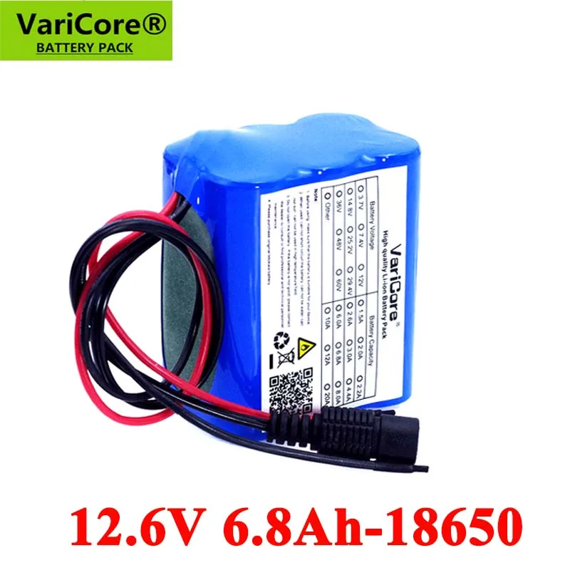 Аккумуляторная батарея VariCore 12 В 6800 мА/ч 18650 6 в | Электроника