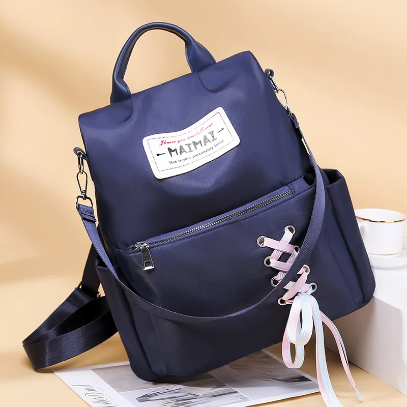 

Oxford Cloth Backpack Women's 2019 New Style Korean-style College Style Large-Volume School Bag Women's Multi-functional Backpac