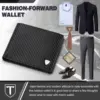 wallets for men Carbon Fibre Leather Fashion Business Purse RFID Blocking Bifold Coin Pocket Men's wallet 2