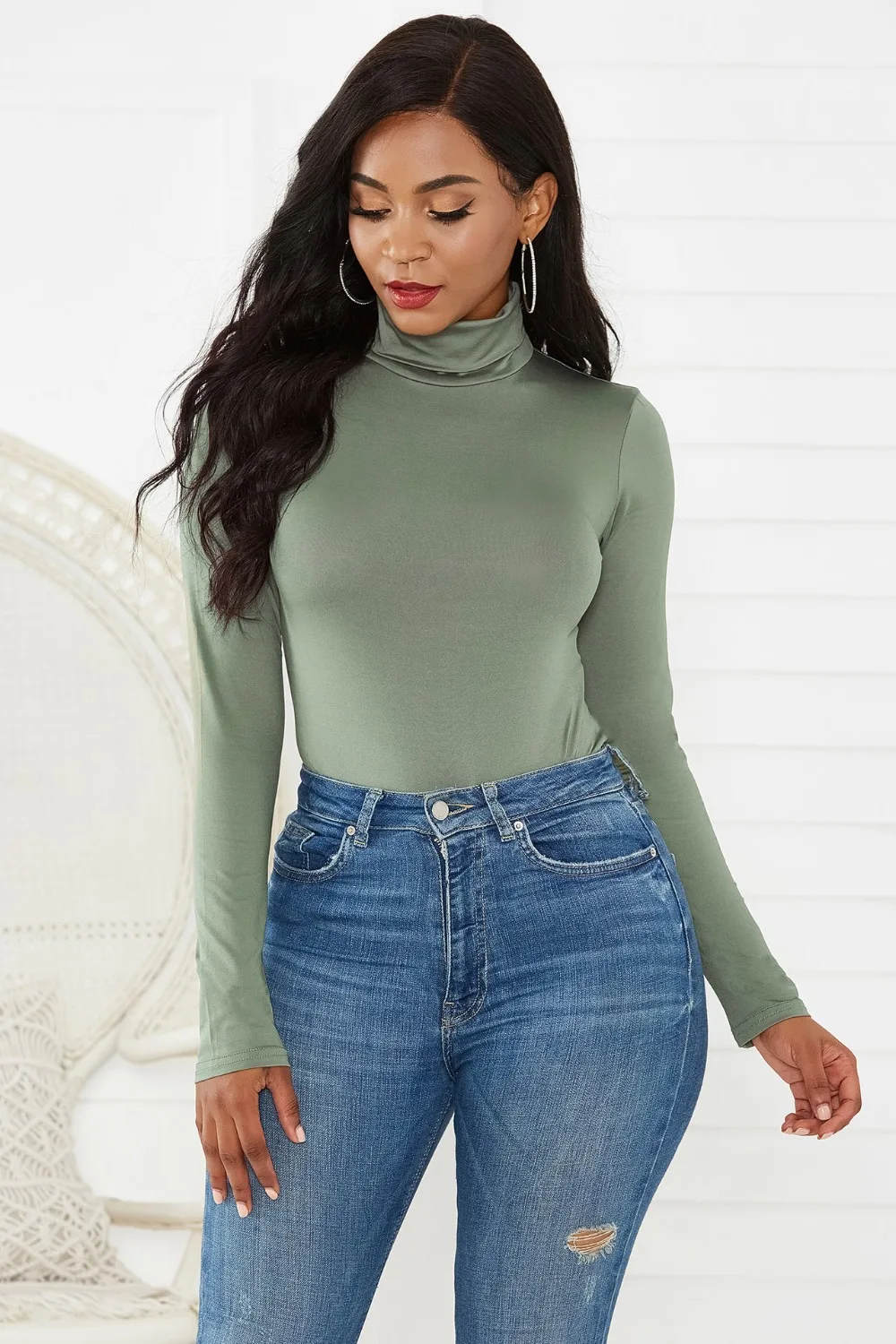 Sexy turtleneck jumpsuit women bodysuit party club high street pants ladies jumpsuit solid long sleeve bodycon female tops bodys