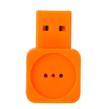 

Mini USB Computer Microphone Wireless Microphone with External Sound Card Computer Accessory Orange