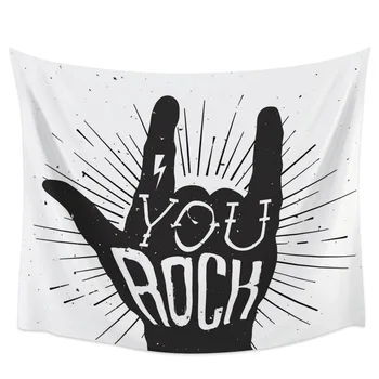 

Hand Gesture Finger Symbol Art Mark Retro Tapestry Wall Hanging Picnic Yoga Mat Living Room Bedroom Dormitory Wall Decoration