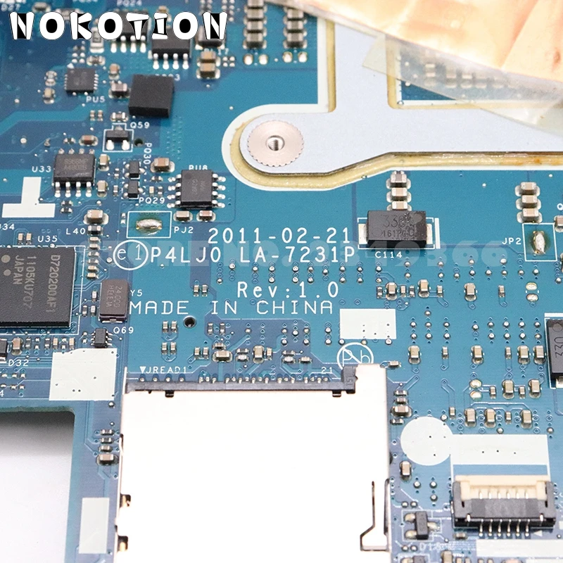 NOKOTION MB. RGM02.001 MBRGM02001 для acer aspire 4830TG 4830T материнская плата для ноутбука P4LJ0 LA-7231P HM65 DDR3 GT540M GPU