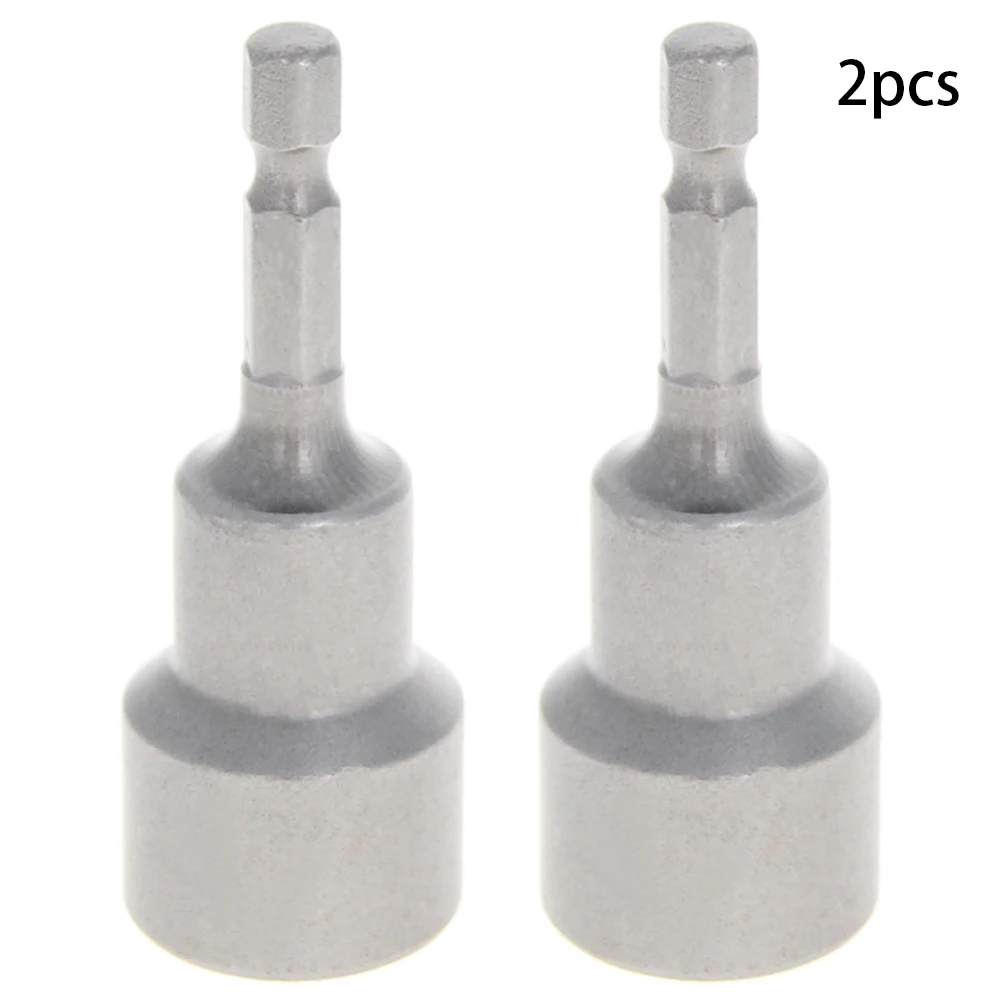 

Utoolmart New 2pcs 1/4-inch Magnetic Hex Socket 65mm Long 8~17mm Metal Hex Nut Driver Used In Manufacturing Assembly Systems