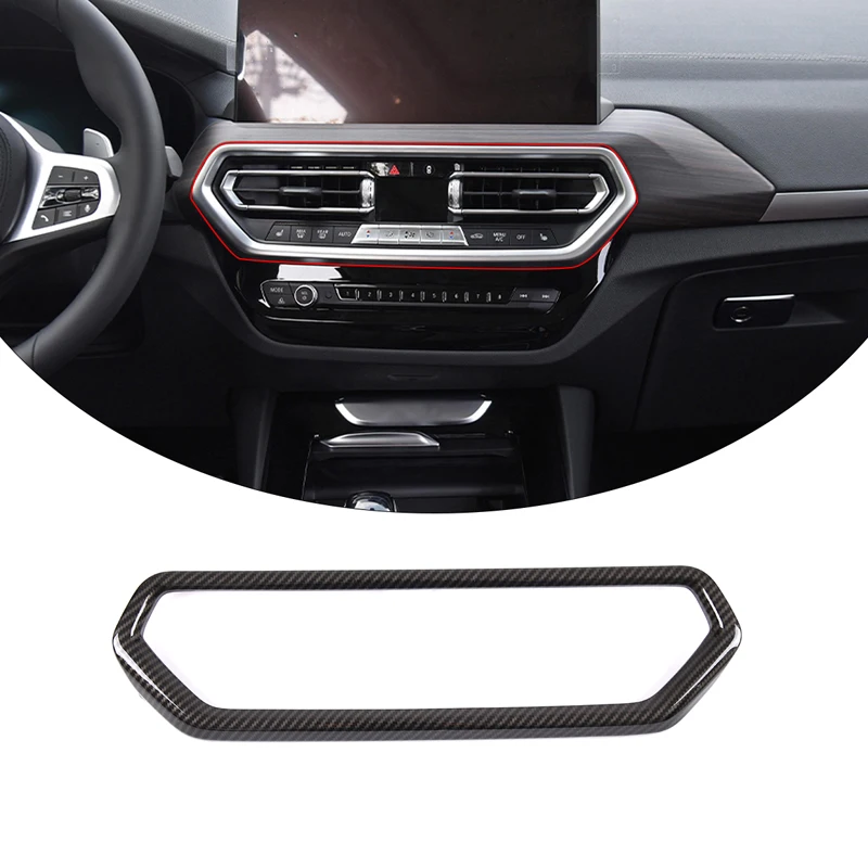 

Стайлинг автомобиля, углеродное волокно для BMW X3 X4 G01 G02 2022, внутренние наклейки, центральное управление, воздуховыпускная рама, отделка крыш...