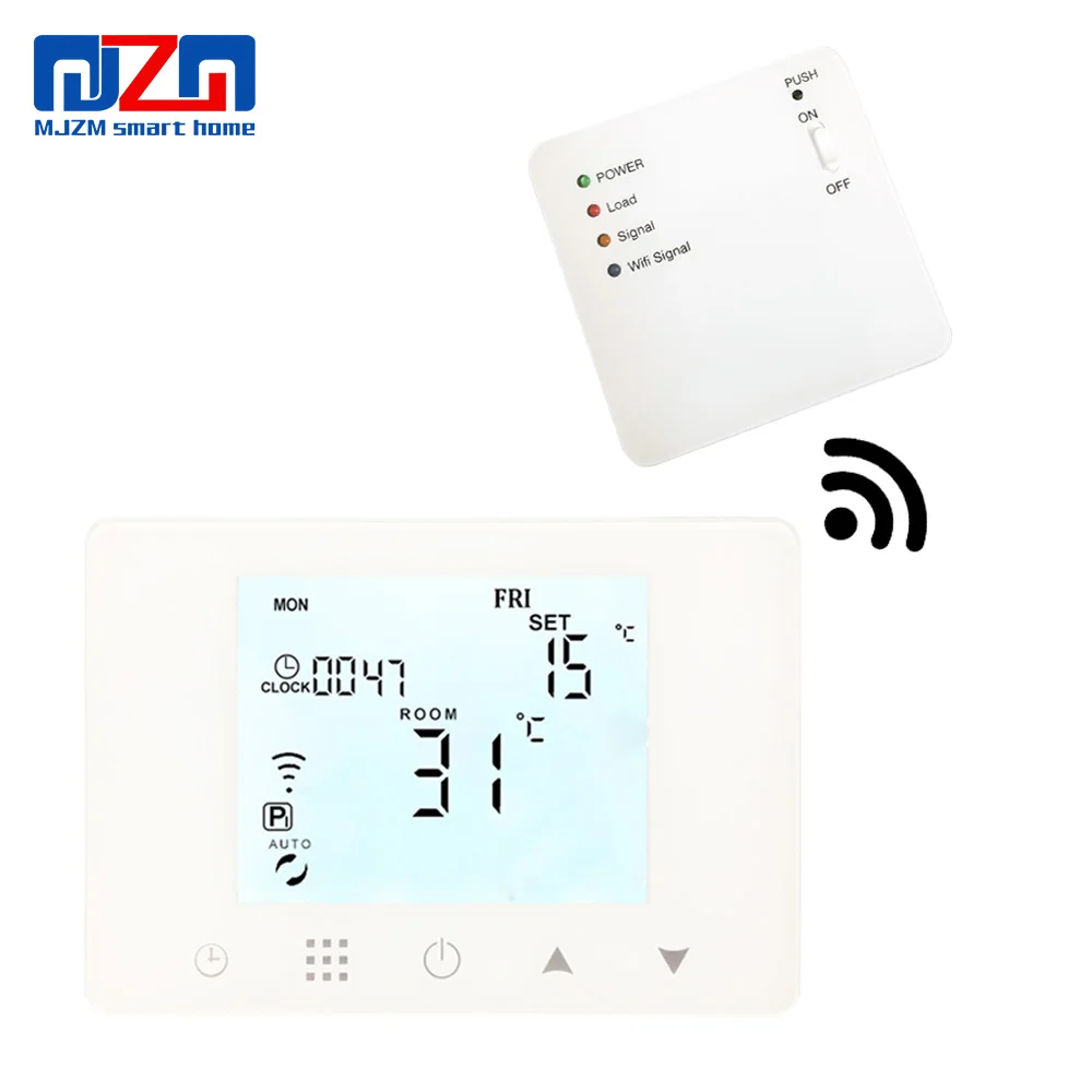 MJZM BGL09RF WiFi & RF Беспроводной термостат для газовый котел отопления Температура