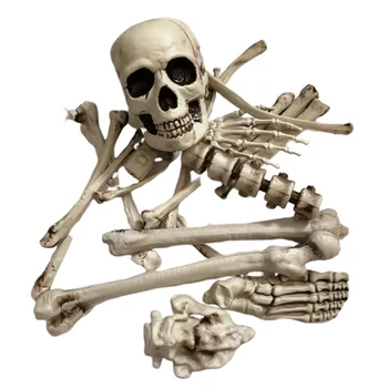 

19pcs Fake Bones Plastic Simulation Fake Skeleton Skeleton Tools Party Props Halloween Party Haunted House Decoration