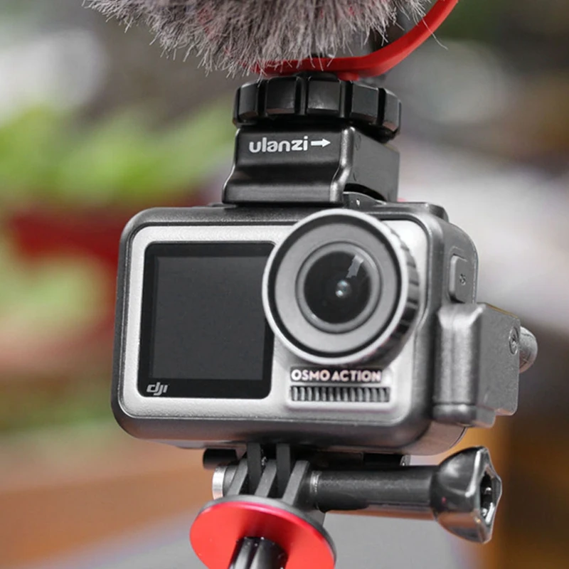 FFYY-ULANZI DJI Osmo экшн-адаптер для микрофона 3,5 мм Аудио Внешний 3,5 мм крепление для разъем TRS DJI Osmo экшн-Аксессуары