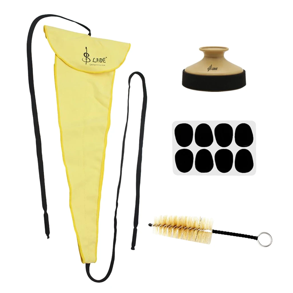 4 in 1 Saxophone Parts Passing Cloth Sax Mute Flute Head Brush
