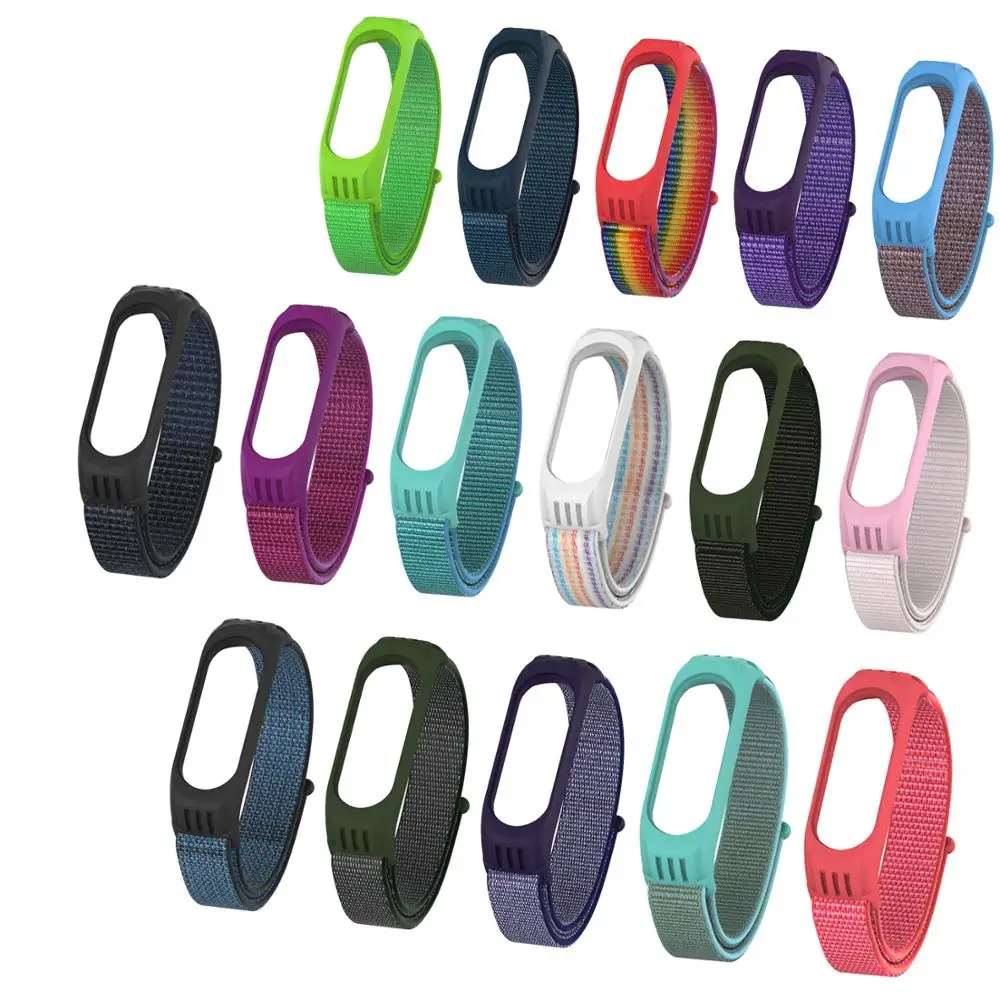 Нейлоновый браслет на запястье для mi Band 3 плетеные ремешки для Xiaomi mi Band 4 сменный Браслет
