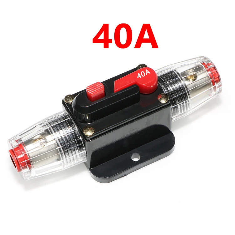 12-60 в DC AMP автоматический выключатель 20A 30A 40A 50A 60A 80A 100A автомобиль встроенный заменить предохранитель сброс инвертор держатель AGU стиль ремонт адаптер