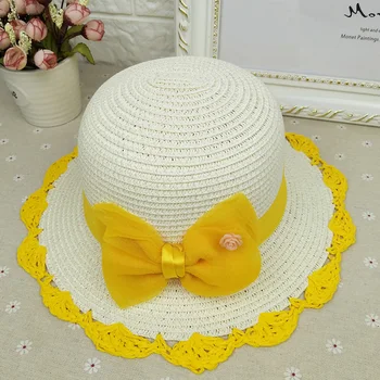 

Girl's Hat Sunscreen Sunshade Cap Floppy Beach Sun Visor Hats for Spring Summer FJ88