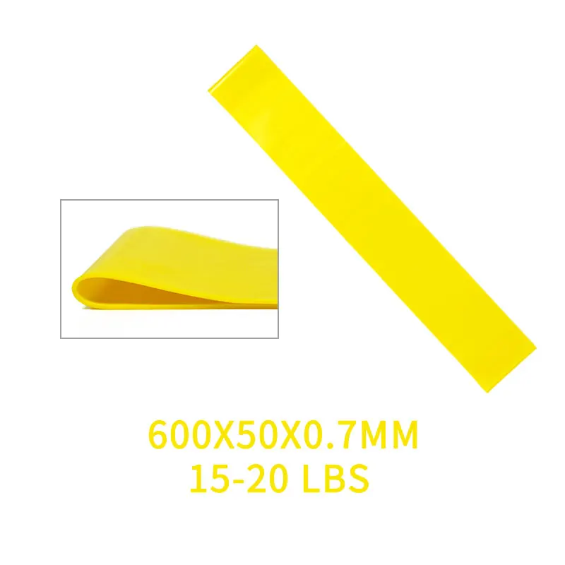 B Yellow Medium 6 уровневых резистентных лент для упражнений, для дома, тренажерного зала, йоги, фитнеса, из натурального латекса, подтягивающие силовые тренировочные ленты - Цвет: B Yellow Medium