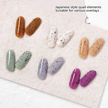 

Golden Bottle Glue For Nail Salon Nail Magic Quail Egg Shell Nail Polish Spot Texture Effect Phototherapy Nail Art Polish TSLM2