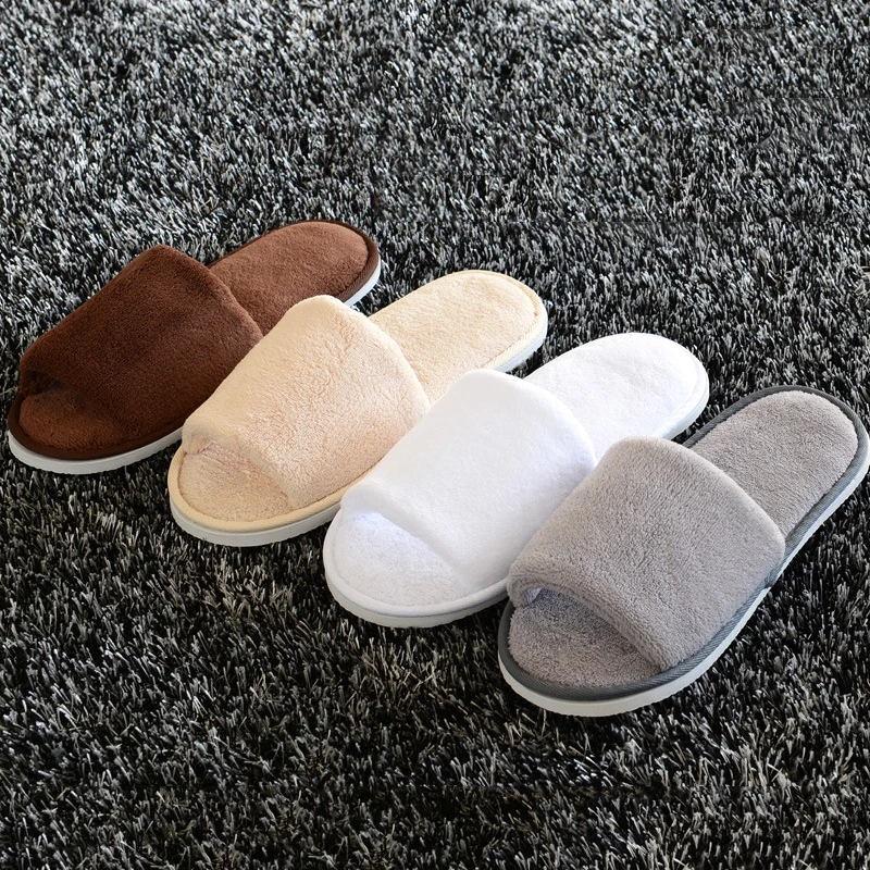 New Womens Fur Slippers Winter Shoes Home Floor Soft Slippers Plush Ladies Indoor Warm Fluffy Cotton Shoes Thicked Fur Slippers