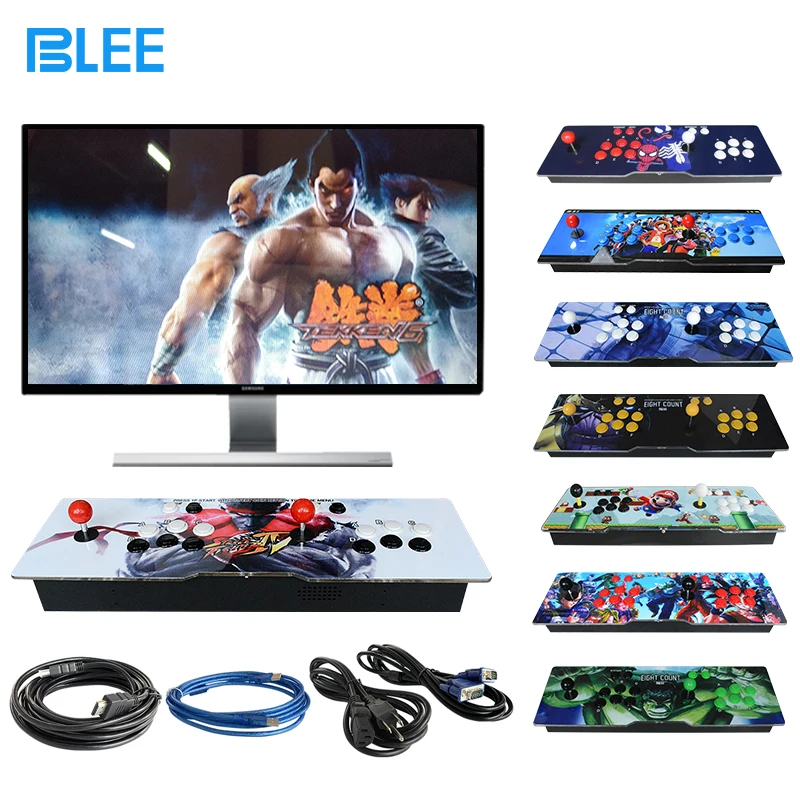 Игровой автомат 1300 в 1 Классическая аркадная игра с 10 3D играми для 2 игроков HD аркадная видеоигра консоль может добавить игры