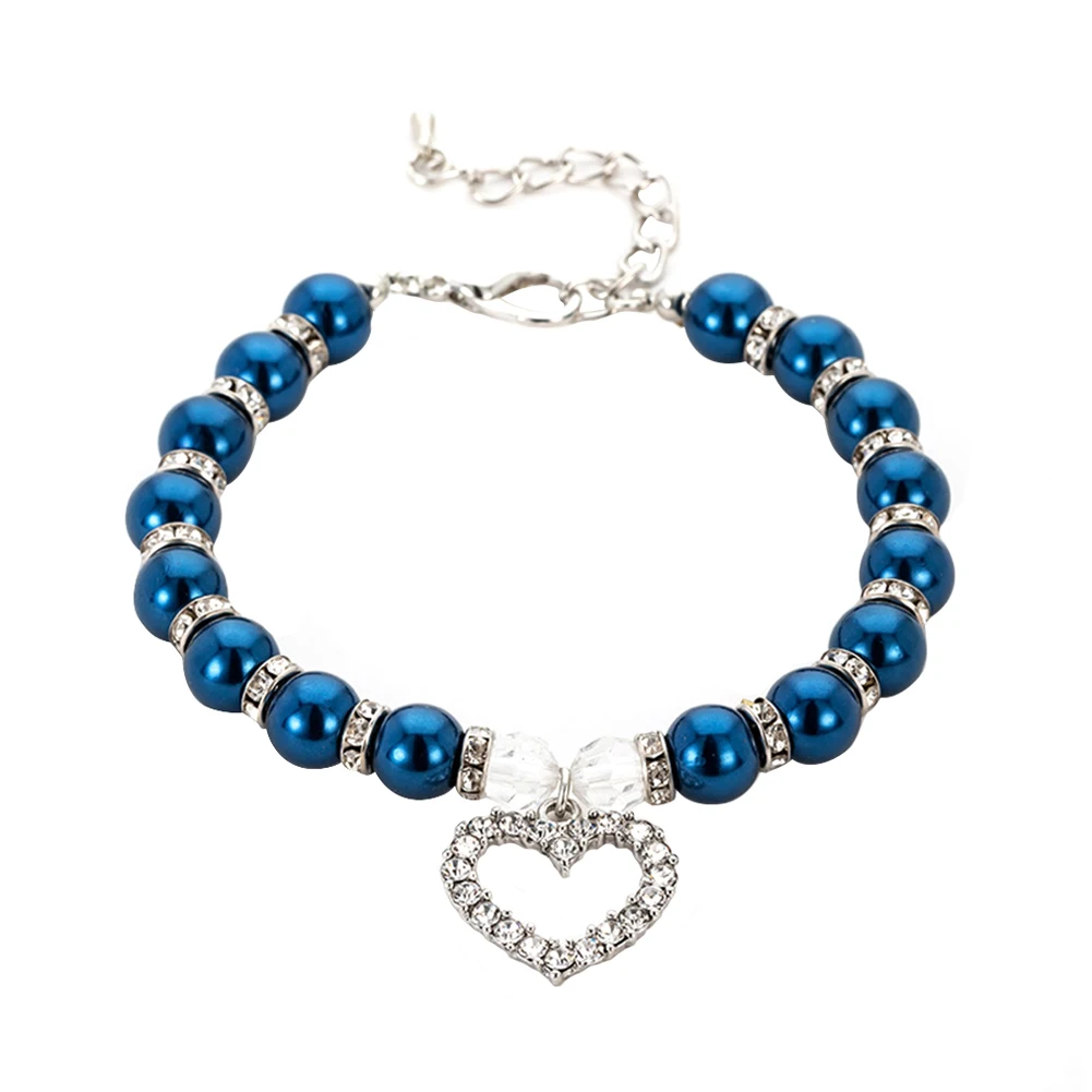 Регулируемая щенок Charms модное любовь цепочка с подвеской в минималистическом собачьих ошейников Копилка жемчуг Цепочки и ожерелья, подарок, ювелирное изделие Стразы цепочки с рисунком собачки и котика