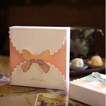 

10pcs European Style Bow Tie Candy Gift Box Wedding Favor Box Gift Bags Dragee Baptism Box Chocolate Cardboard Box Packaging