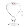 Heart Shape Glass Flower Pot Desktop Standing Vase Planter Container Home Decoration Wedding Party Decor 5