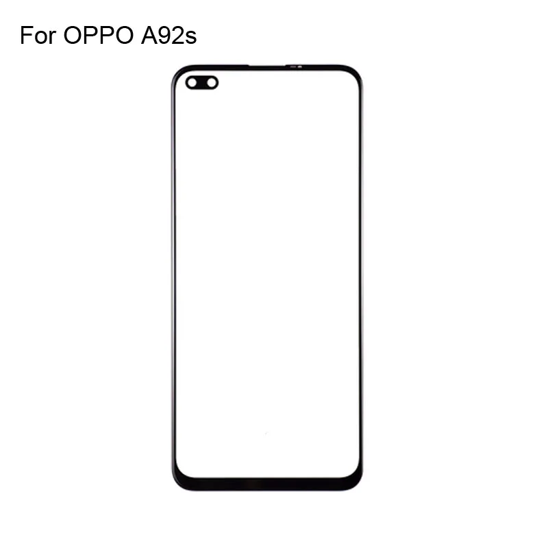

2 шт. для OPPO A92s переднее ЖК-стекло объектив сенсорный экран для OPPO A 92s PDKM00 Сенсорная панель внешнее стекло экрана без гибкости