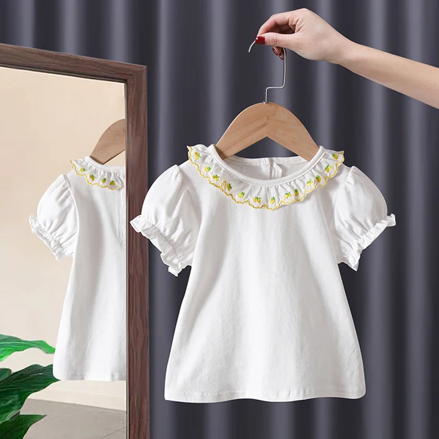 Lovely Baby Girls T-Shirts Summer Short Sleeve Round Neck