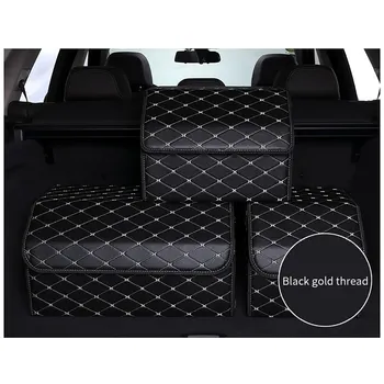 

TOSPRA Multipurpose Collapsible Car Trunk Storage Organizer With Lid Portable Car Storage Box Car Trunk Organizer