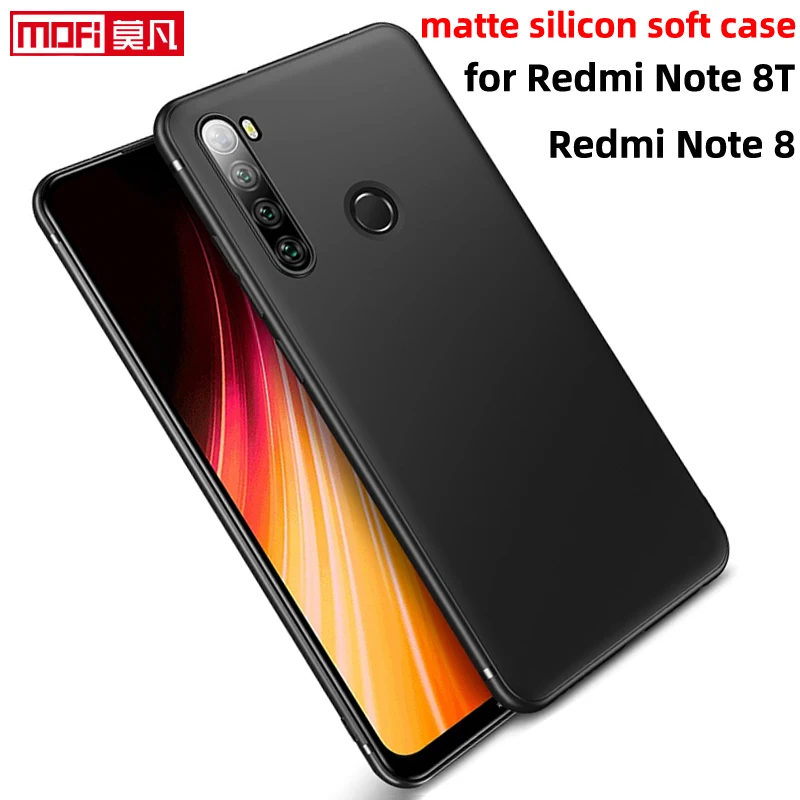 Custodia Opaca Per Xiaomi Redmi Note 8T Custodia Redmi Note 8 Cover Soft Back Silicon Slim 6.3 "Redmi Note 8T Custodia Ultra Sottile Coque Book