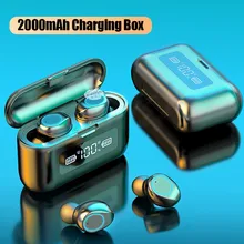 TWS Wireless Bluetooth Earphone with Microphone Sports Waterproof Wireless Headphones Headsets Touch Control Earbuds For Phone