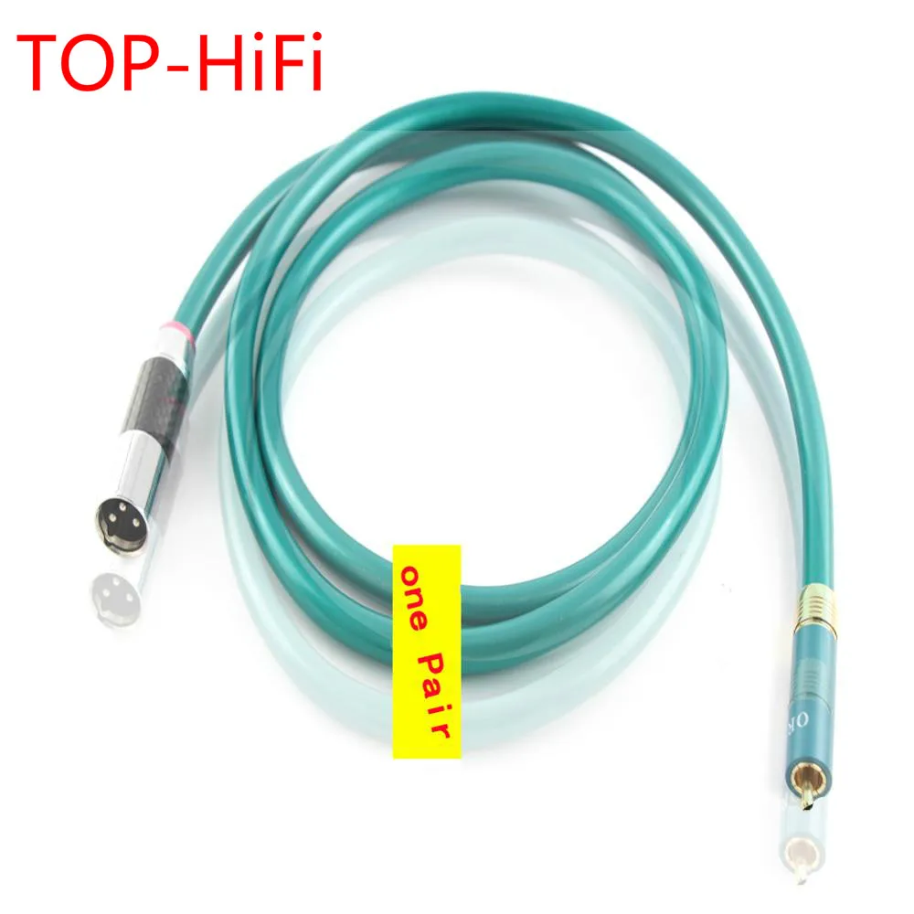 

TOP-HiFi Pair Ortofon 8N-OFC Pure Copper Carbon Fiber XLR to RCA Intecconnect RCA Audio Cable for AMP CD Player Audio Cable
