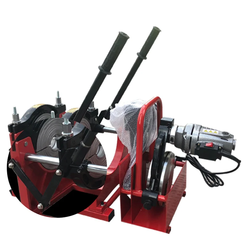 63-160 Hand Push Type Butt Welding Machine 220V PE Pipe Butt Welding Machine Fusion Splicer Hot Melt Pipe Welding Machine 3