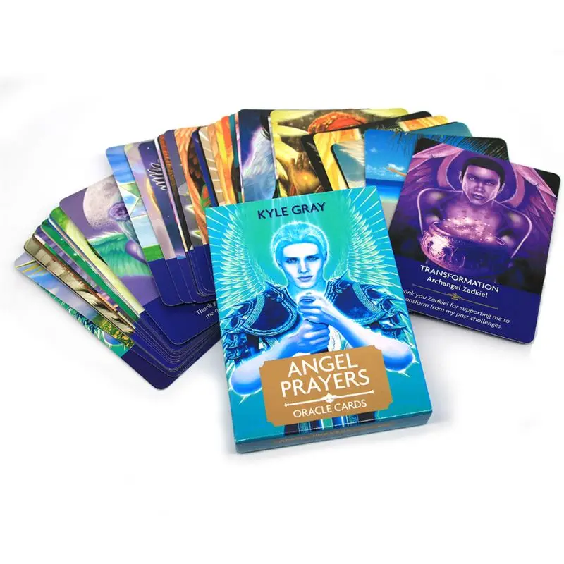 

Angel Prayers Oracle Full English Tarot 44 Cards Deck Mysterious Divination Game 24BD