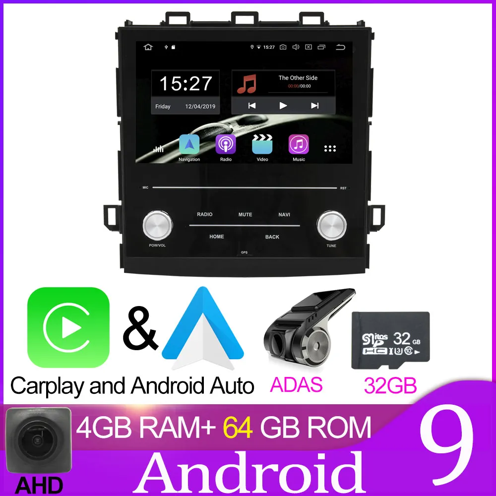 64GB carplay ADAS Owtosin Octa Core Android 9,0 автомобиля радио мультимедиа для Subaru Impreza XV автомобиля gps навигации видео плеер - Цвет: 64GB carplay ADAS