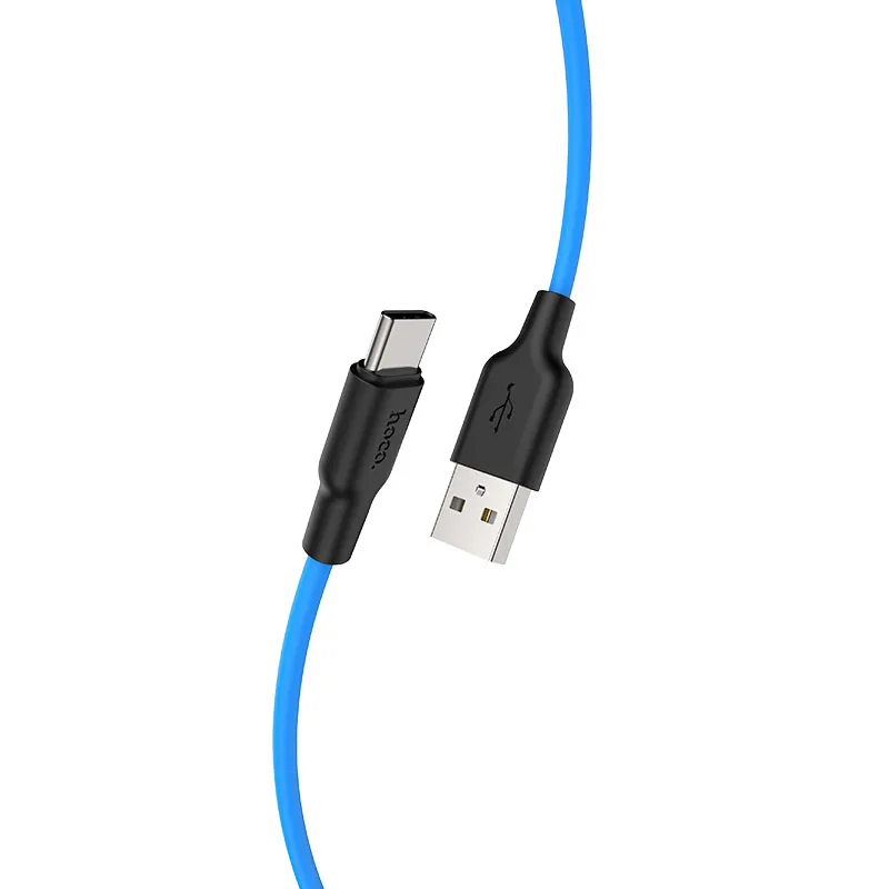HOCO X21Plus, 28 шт./лот,, 1 м, мягкий силиконовый usb-кабель для iPhone, кабель типа C, микрокабель для samsung USB-C, провод для зарядки