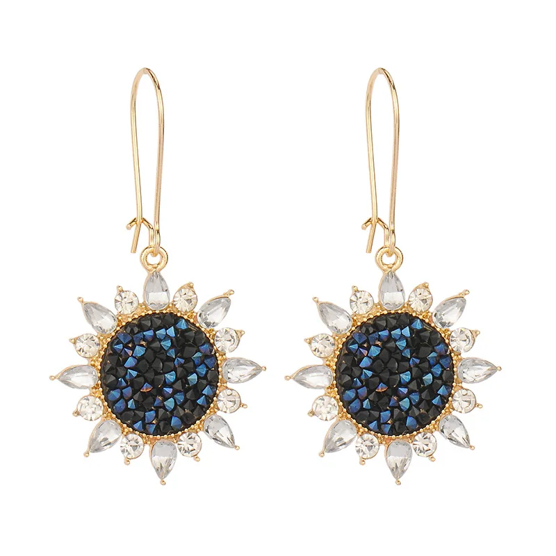 Shiny-Side-New-Fashion-Brand-Jewelry-rhinestone-Sunflower-Dangle-Earrings-for-Women-crystal-Gift-flower-Earrings