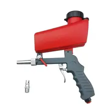 Portable Pneumatic Rust Blasting Handheld Sanding Gravity Sandblasting Spray Gun Sand Removal Blasting Power Machine toro portable sand blaster pneumatic sand blasting gun sandblasting upper pot with flow adjustment switch sandblasting gun
