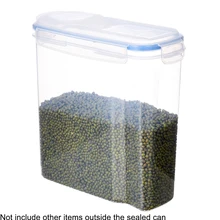 Кухня зерновых Хранитель коробка весы Дисплей пищевой большой емкости пластик PP контейнер для хранения сухих продуктов Нескользящая Съемная крышка