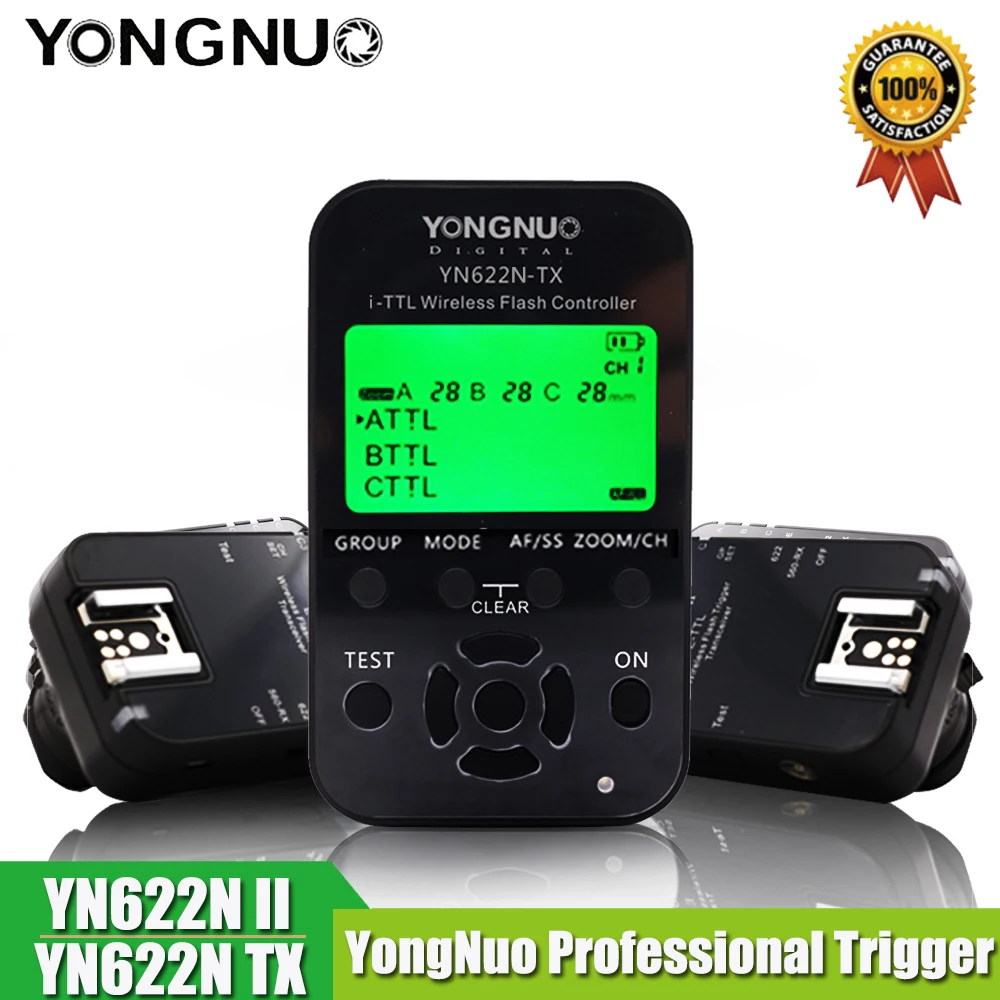 YONGNUO YN-622N II триггер YN622N-TX ЖК-контроллер ETTL беспроводной вспышки трансивер для Nikon