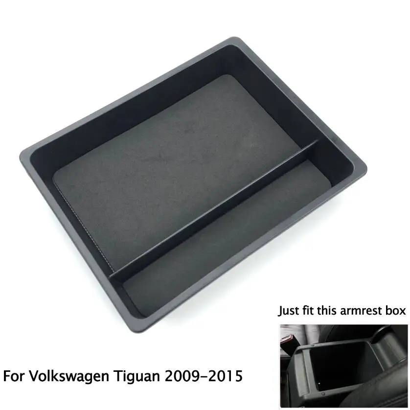 Автомобильный подлокотник чехол для T-Cross Touareg Jetta Sharan Tiguan Touran Teramont Passat CC Variant Arteon Golf Sciocco MAGOTAN T-ROC - Название цвета: For Tiguan 2009-17