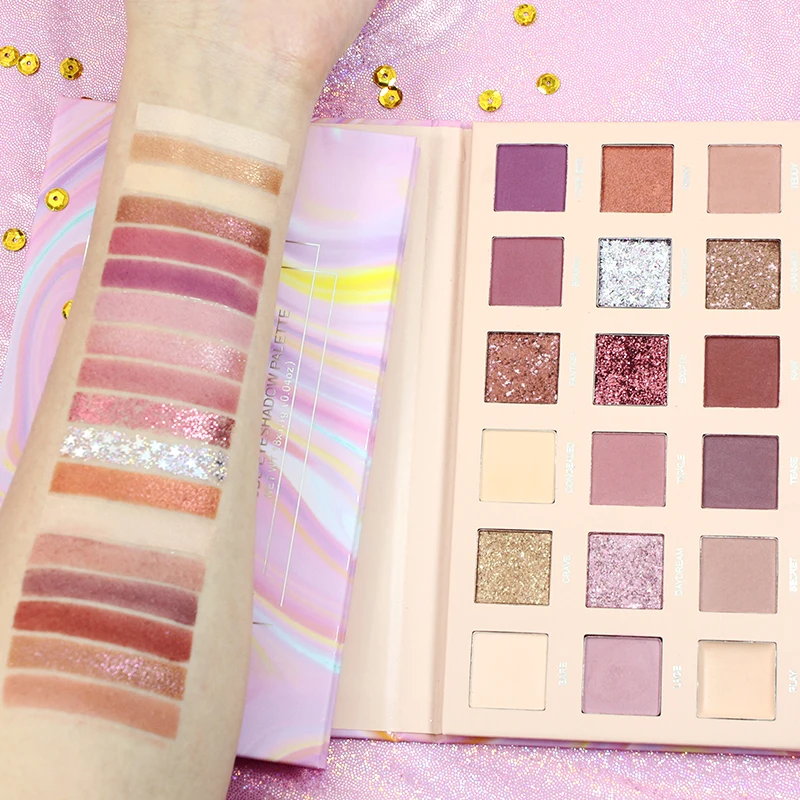 KIMUSE Rose Glitter Nude Eye Shadow Palette 18 Colors Fritillaria Powder Matte Pigment Long Lasting Waterproof 1 KIMUSE Rose Glitter Nude Eye Shadow Palette 18 Colors Fritillaria Powder Matte Pigment Long Lasting Waterproof 4